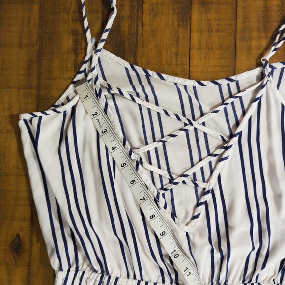 H&M Divided Striped Romper - Size 12 - Picture 8 of 8